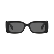 Gucci Women's Chaise Lounge Narrow Rectangular Sunglasses – Black Frame, Grey Lens, Luxury Designer Eyewear