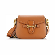 Gucci Pre-Loved Lady Web Medium Shoulder Bag – Orange Leather