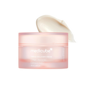 medicube Triple Collagen Cream – Anti-Aging Moisturizer with Hyaluronic Acid, Shea Butter & Premium Elastin | Hydrating, Firming & Wrinkle-Reducing Korean Skincare, 1.69 oz