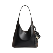 Coach Brooklyn 28 Mixed Leather Messenger Bag – Signature Canvas & Calf Leather in Black Brown