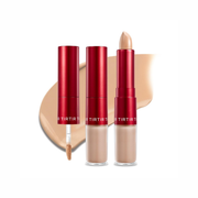 TIRTIR Glide & Hide Blurring Concealer – Dual Liquid & Balm Formula, Long-Lasting Creamy Coverage, Pore-Blurring & Hydrating Korean Concealer (#5C, 0.28 Oz)