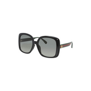 Gucci GG0714SA Women’s Fashion Square Sunglasses – Black/Green, 56mm