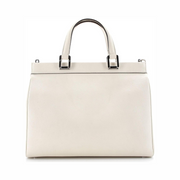 Gucci Pre-Loved Zumi Top Handle Bag – Medium Leather Tote in Neutral