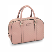 Gucci Pre-Loved Microguccissima Convertible Handbag – Pink Leather Top Handle Bag