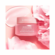LANEIGE Bouncy & Firm Eye Sleeping Mask – Depuffing Overnight Eye Treatment with Collagen, Ceramide & 5D Hyaluronic Acid