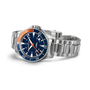 Hamilton Khaki Navy Scuba Automatic Watch – Swiss Made, 40mm Stainless Steel Case, Blue Dial, Silver Stainless Steel Bracelet