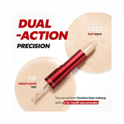 TIRTIR Glide & Hide Blurring Concealer – Dual Liquid & Balm Formula, Long-Lasting Creamy Coverage, Pore-Blurring & Hydrating Korean Concealer (#5C, 0.28 Oz)