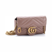 Gucci Pre-Loved GG Marmont Matelassé Leather Super Mini Flap Bag – Neutral