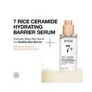 Anua Rice Ceramide 7 Hydrating Barrier Serum – Brightening & Hydrating Face Serum with Niacinamide, Hyaluronic Acid & Ceramides for Glass Skin (50ml / 1.69 fl. oz)