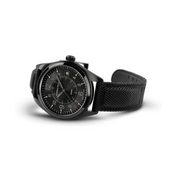 Hamilton Khaki Field Quartz Watch – Swiss Made, 40mm Black PVD Stainless Steel Case, Black Dial, Black Rubber Strap