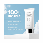 TIRTIR Hydro UV Shield Sunscreen | SPF 50+ Broad Spectrum UVA/UVB Protection | Lightweight Korean Face Sunscreen, No White Cast, Hydrating, Non-Greasy, 1.69 fl. oz.