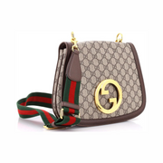 Gucci Pre-Loved Blondie NM Top Handle Bag – Medium GG Coated Canvas, Brown