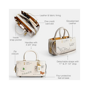 Coach Rogue Bag 26 with Sketch Print – Chalk Multi Glovetanned Leather Designer Handbag