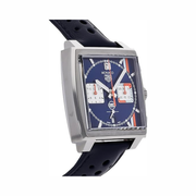 TAG Heuer Monaco X Gulf Chronograph CBL2115.FC6494 – Automatic Blue Dial Men’s Watch with Push-Button Deployment Clasp