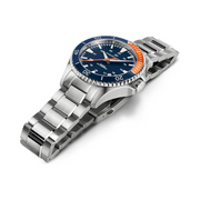 Hamilton Khaki Navy Scuba Automatic Watch – Swiss Made, 40mm Stainless Steel Case, Blue Dial, Silver Stainless Steel Bracelet