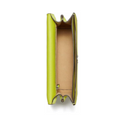 Tory Burch Women’s Miller Shoulder Bag – Bright Chartreuse Leather Designer Handbag