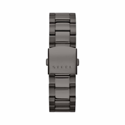 GUESS Men’s Gunmetal Stainless Steel Quartz Watch | 45mm Case, Mineral Crystal, Water Resistant