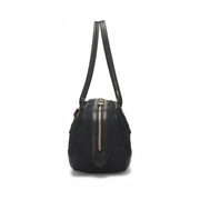 Gucci Pre-Loved Princy Handbag – Black GG Canvas with Leather Trim