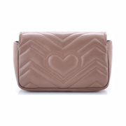 Gucci Pre-Loved GG Marmont Matelassé Leather Super Mini Flap Bag – Neutral