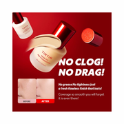 TIRTIR Mask Fit Red Foundation – Long-Lasting Flawless Coverage, Hydrating Satin Finish, Lightweight & Breathable Korean Foundation (#43N Deep Cocoa, 1.01 Fl Oz)