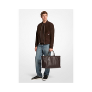 Michael Kors Hudson Getaway Tote – Chocolate with Light Gunmetal Hardware