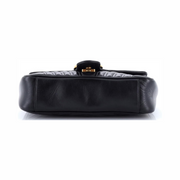 Gucci Pre-Loved GG Marmont Small Flap Bag – Matelassé Leather, Black