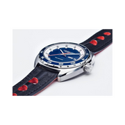 Hamilton American Classic Pan Europ Day Date Automatic Watch – Swiss Made, 42mm Stainless Steel Case, Blue Dial, Black Leather Strap
