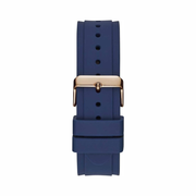 GUESS Men’s Blue & Rose Gold-Tone Quartz Stainless Steel Watch | 45mm Multifunction Dial