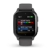 Garmin Venu Sq 2 Smartwatch – Slate Aluminum Bezel with Shadow Gray Case