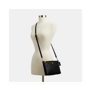 Coach Legacy Zip Top Crossbody – Cow Leather Everyday Shoulder Bag in Black