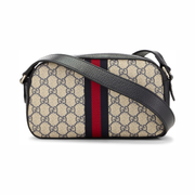 Gucci Pre-Loved Ophidia Shoulder Bag – Navy GG Supreme Canvas, Vintage-Inspired Luxury