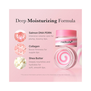 Medicube PDRN Lip Sleeping Mask Glow Balm – Salmon DNA PDRN, Collagen, and Shea Butter – Deep Moisture Overnight Lip Treatment & Daily Hydrating Balm – Korean Skincare – 0.35 oz