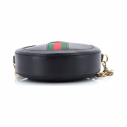 Gucci Pre-Loved Ophidia Round Mini Shoulder Bag – Black Leather
