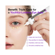 ANUA Retinol 0.1 Caffeine Revitalizing Eye Cream – Hydrating Under Eye Cream with Peptides & Hyaluronic Acid for Dark Circles and Fine Lines