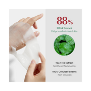 Medicube Super Cica Daily Quick Facial Masks (30 Sheets) – 60-Second Soothing & Hydrating Sheet Masks with 88% Centella Asiatica – Instant Cooling, Moisture & Vegan Korean Skincare