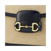 Gucci Pre-Loved Horsebit 1955 Small Shoulder Bag – Blue Canvas & Leather