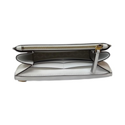 Tory Burch Emerson Chain Wallet – Optic White Leather Crossbody & Clutch Bag for Women