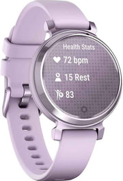 Garmin Lily 2 Smartwatch – Metallic Lilac with Lilac Silicone Band | Stylish Women’s Smartwatch | Bundle with 2-Year CPS Enhanced Protection Plan