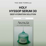 ARENCIA Hyssop Glow Sheet Mask – 5-Pack Hydrating & Repairing Facial Masks with Vitamins A, C & E for Radiant, Glass Skin