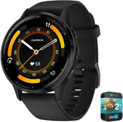 Garmin Venu 3 Health & Fitness GPS Smartwatch – Steel Bezel with Black Case, 45mm