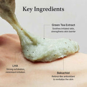 ARENCIA Rice Cake Cleanser Duo – Green Tea & LHA Deep Cleansing Set for Gentle Exfoliation and Hydration
