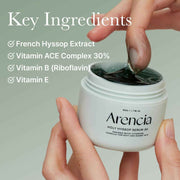 ARENCIA Glass Skin Duo – Korean Rice Mochi Cleanser + Glow Hyssop Overnight Serum for Brightening & Hydration