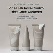ARENCIA Rice Cake Cleanser Duo – Green Tea & LHA Deep Cleansing Set for Gentle Exfoliation and Hydration