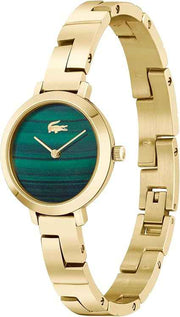 Lacoste Tivoli Women’s Quartz Stainless Steel Slim Fashion Watch – 28mm, Gold-Tone, Elegant Jewelry-Inspired Timepiece