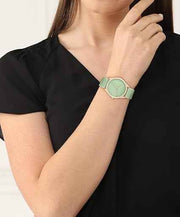 Lacoste Falda Women’s 3H Quartz Watch – Green Dial, Rose Gold Stainless Steel Case, Silicone Strap, 36mm Chic Sporty Timepiece