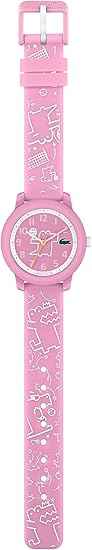 Lacoste L.12.12 Kids' Quartz Watch – 3-Hand Movement, 33mm Case, Water Resistant 5ATM, Comfortable Silicone Strap