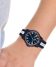 Lacoste Rider Kids’ Quartz Watch – Blue TR90 Case, Blue Silicone Strap, Sporty Teen Design – 3-Hand Display, 36mm, Water Resistant