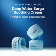 ARENCIA Deep Water Surge Soothing Cream – Hyaluronic Acid, Cica PDRN & Ceramide Moisturizer for Deep Hydration & Skin Barrier Repair
