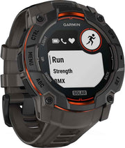 Garmin Instinct 3 50mm Solar GPS Smartwatch | Outdoor Rugged Smartwatch, Solar Charging, Black/Charcoal