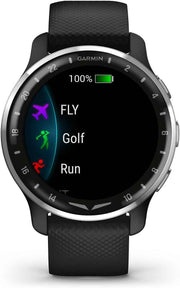 Garmin D2 Air X10 Aviator GPS Smartwatch with Call, Text, Aviation Weather, Health & Wellness Features – Black + USB Wall Charger & Cleaning Cloth